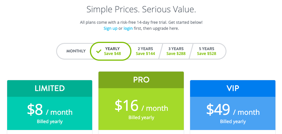 strikingly pricing