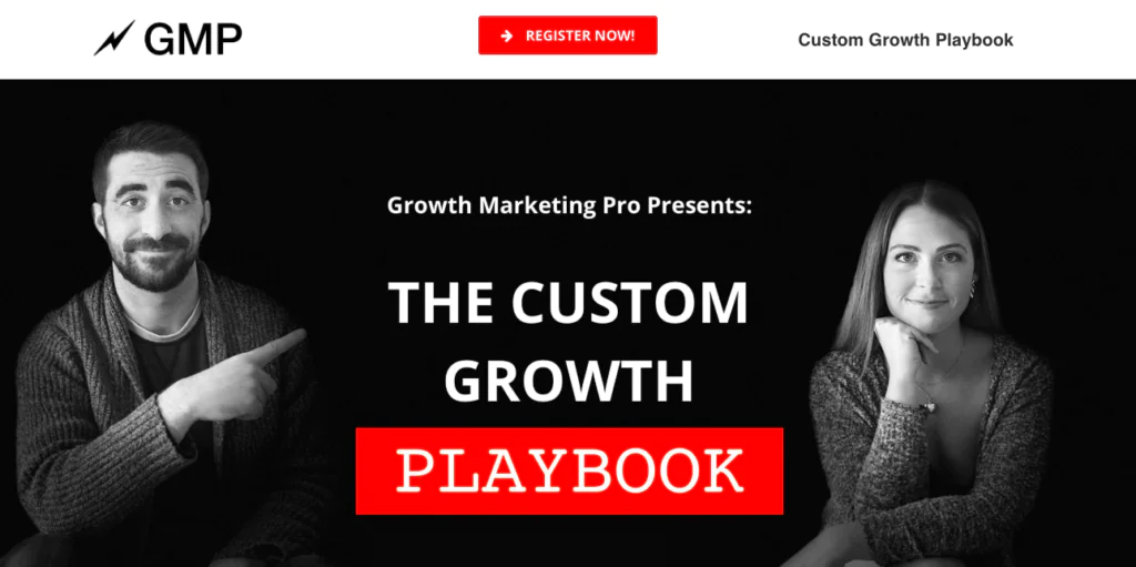 a picture of a landing page