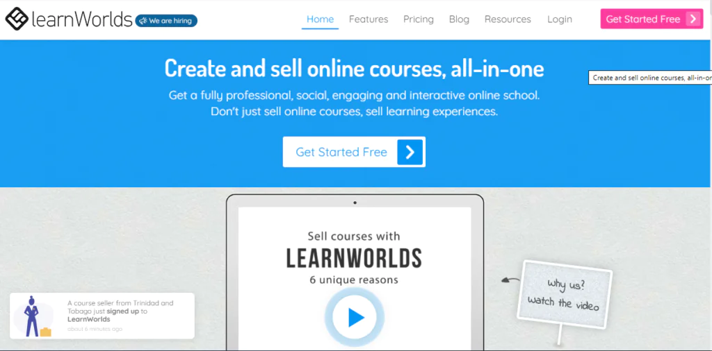 learnworlds online course platform