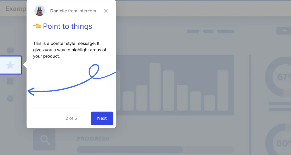 intercom product tour example